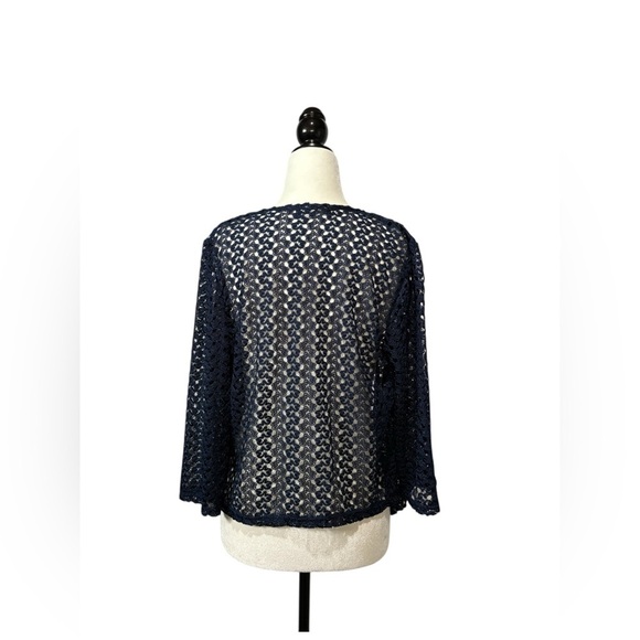 NWOT, Mandee, Marine, Open-Knit Bolero, Small - Picture 8 of 10